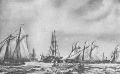 Первая гонка яхт в России, состоявшаяся 8 июля 1847 г. в Финском заливе на дистанции протяженностью 12 морских миль.